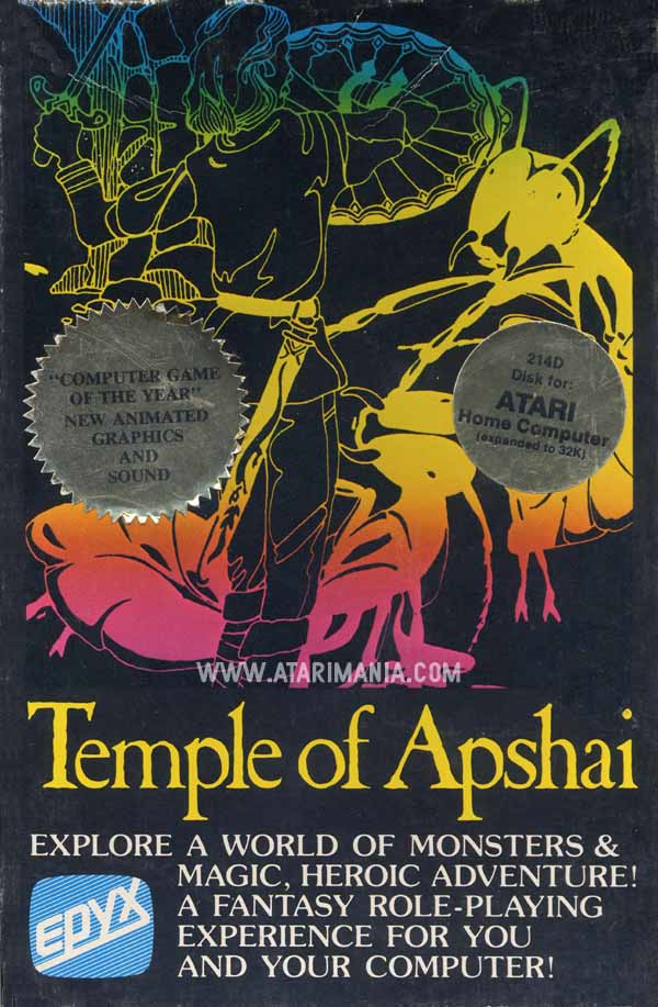 Dunjonquest - Temple Of Apshai box art
