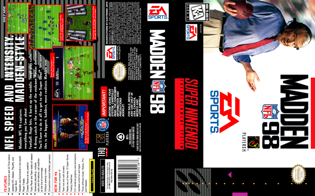 Madden NFL 98 — box-texture (US)
