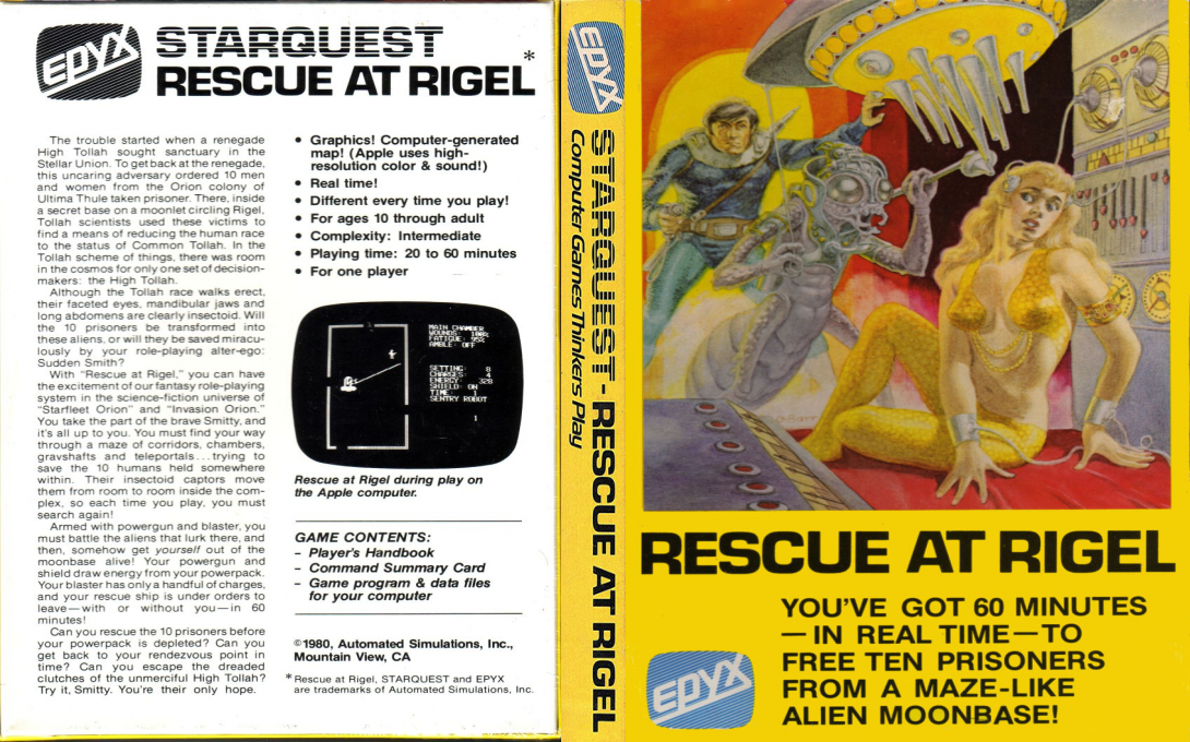 Star Quest - Rescure At Rigel — box-texture (US)