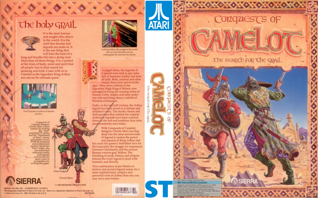 Conquests of Camelot - The Search for the Grail — box-texture (US)