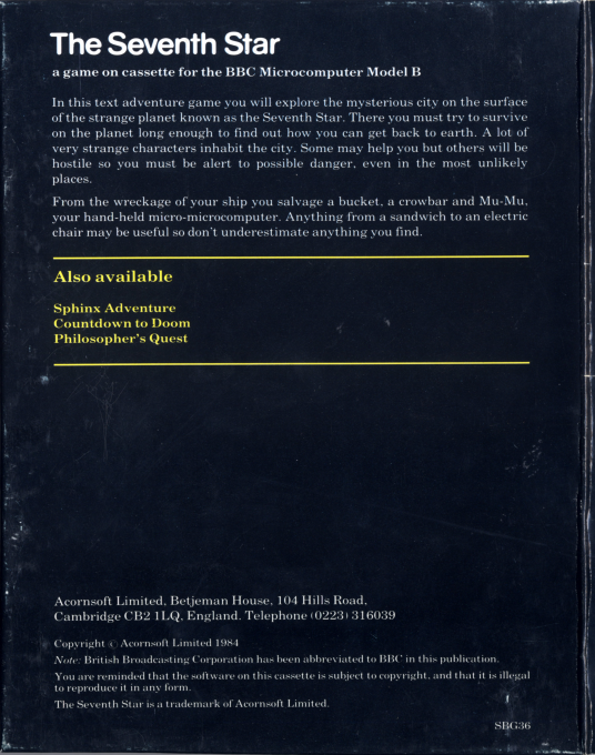 The Seventh Star — box-2D-back (WOR)