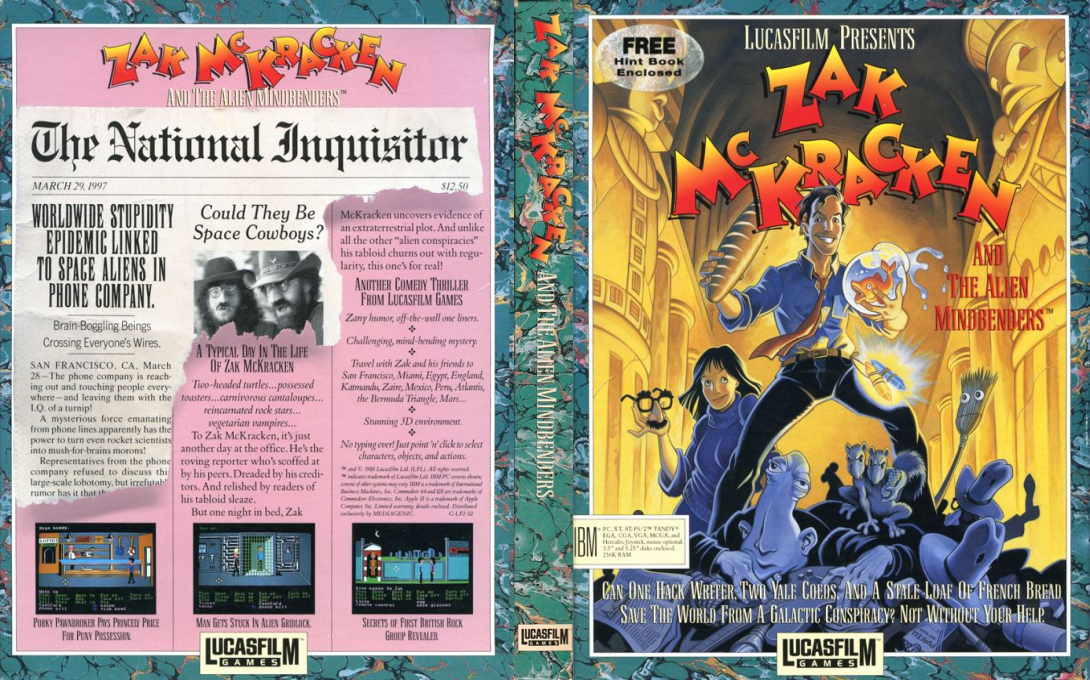 Zak Mckracken And The Alien Mindbenders — box-texture (US)