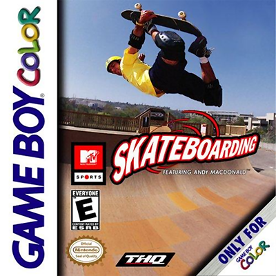 MTV Sports : Skateboarding featuring Andy MacDonal box art