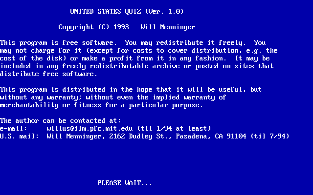 United States Quiz box art