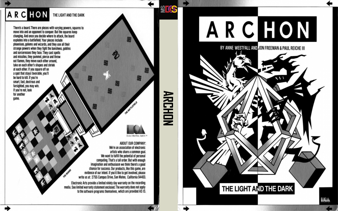 Archon - The Light and the Dark — box-texture (US)