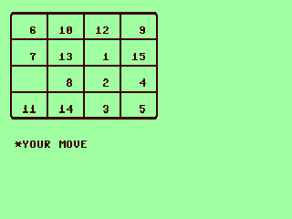 Fifteen Puzzle — ss (WOR)