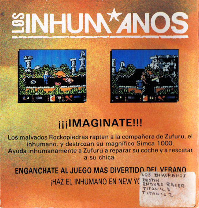 Inhumanos, Los — box-2D-back (SP)