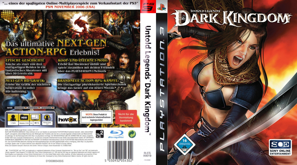Untold Legends - Le Royaume Des Tenebres — box-texture (DE)