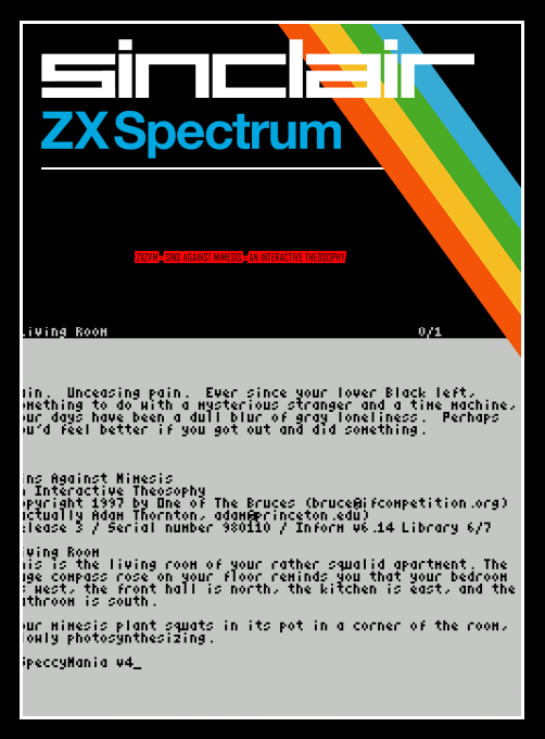 ZxZvm - Sins Against Mimesis - An Interactive Theosophy box art