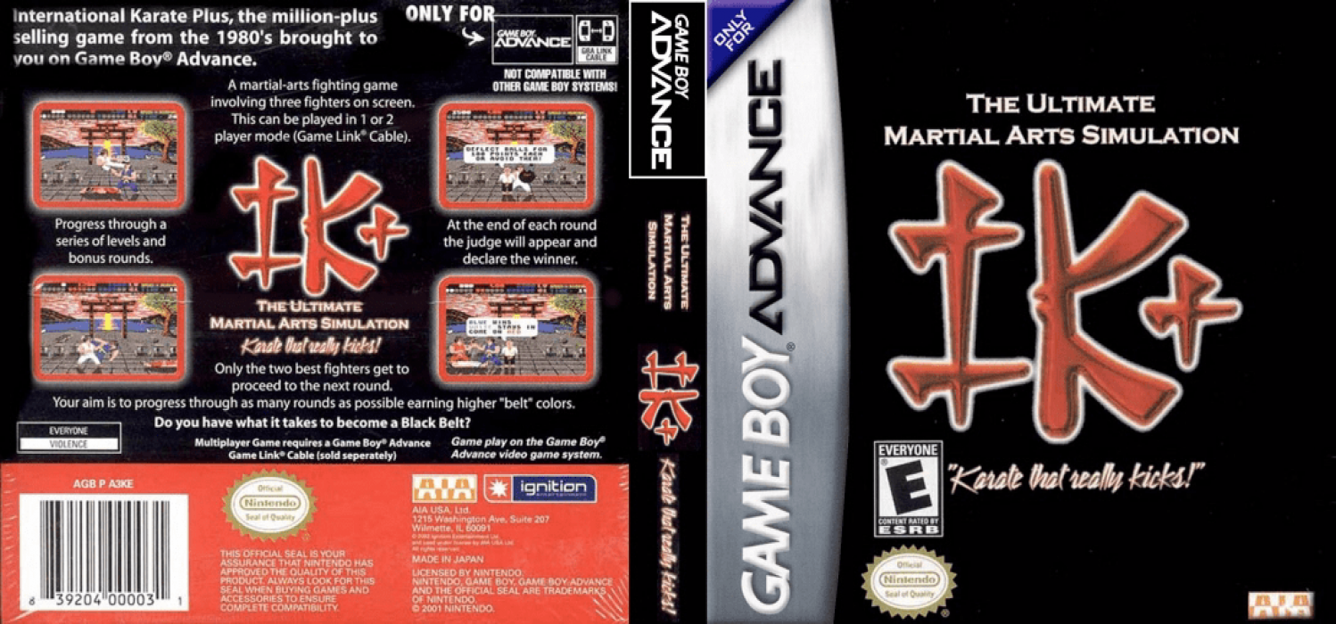 International Karate Plus — box-texture (US)