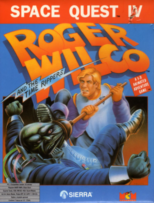 Space Quest 4 - Roger Wilco And The Time Rippers — box-2D (SP)