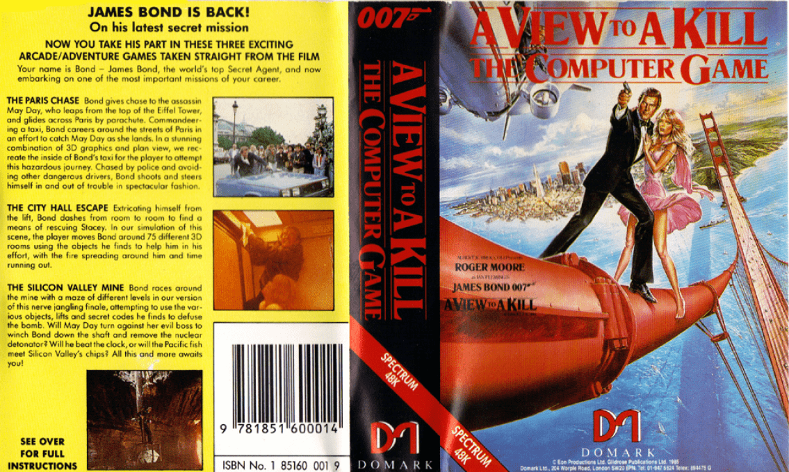 A View to a Kill - The Computer Game — box-texture (EU)