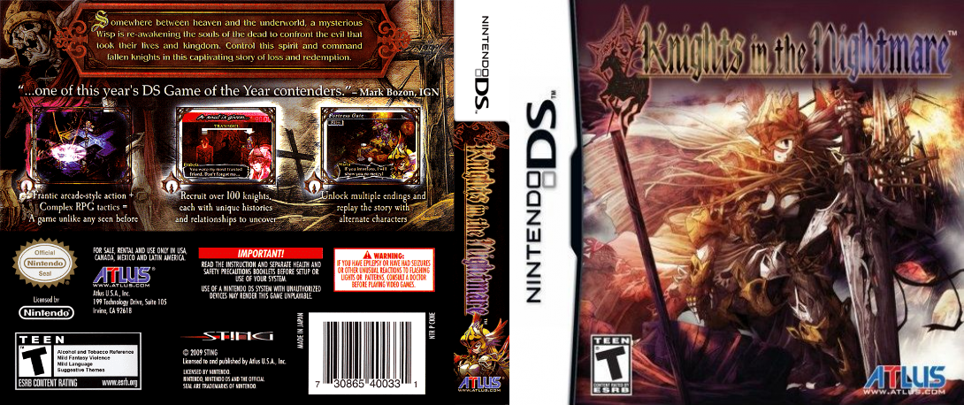 Knights in the Nightmare — box-texture (US)