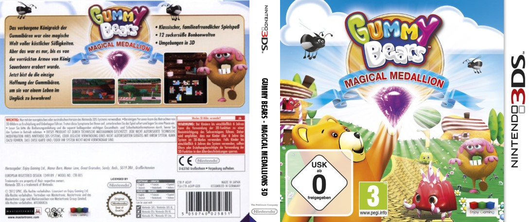 Gummy Bears : Magical Medallions 3D — box-texture (DE)