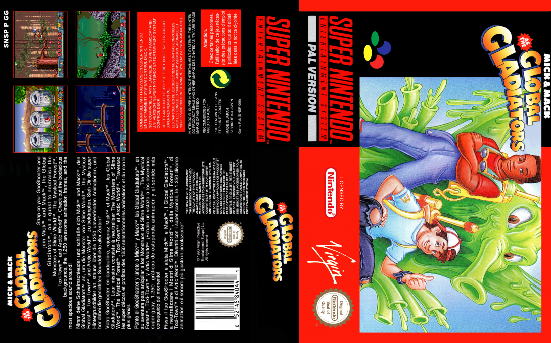 Mick And Mack As The Global Gladiators — box-texture (EU)