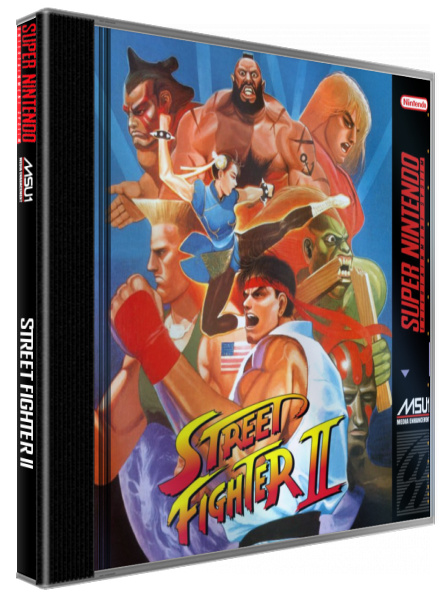 Street Fighter II — box-3D (US)