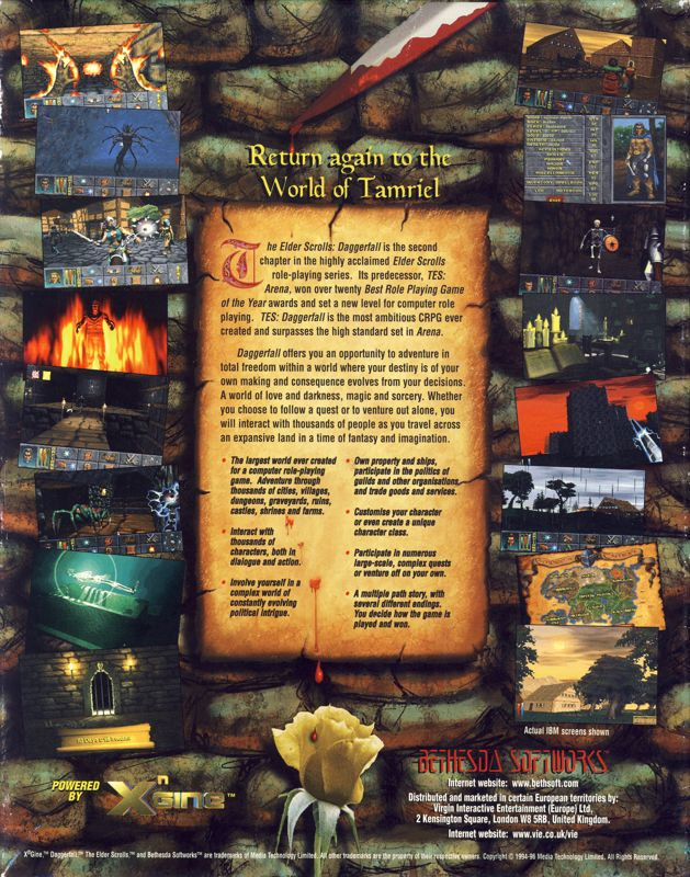 Elder Scrolls - Daggerfall, The — box-2D-back (EU)