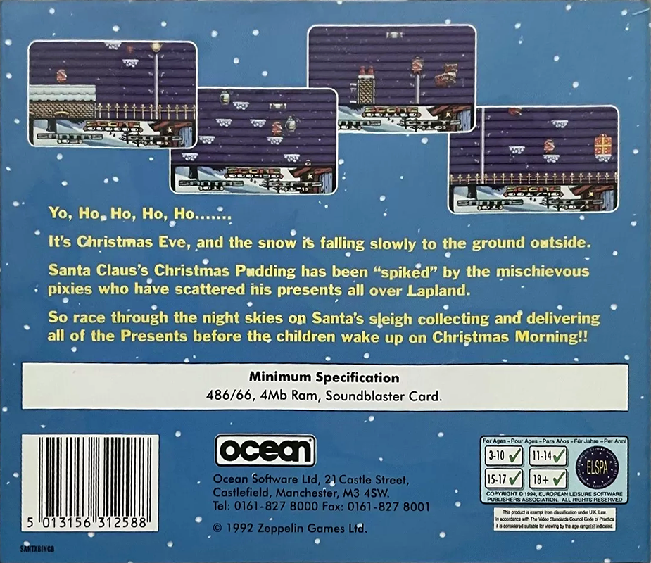 Santa's Xmas Caper — box-2D-back (CUS)