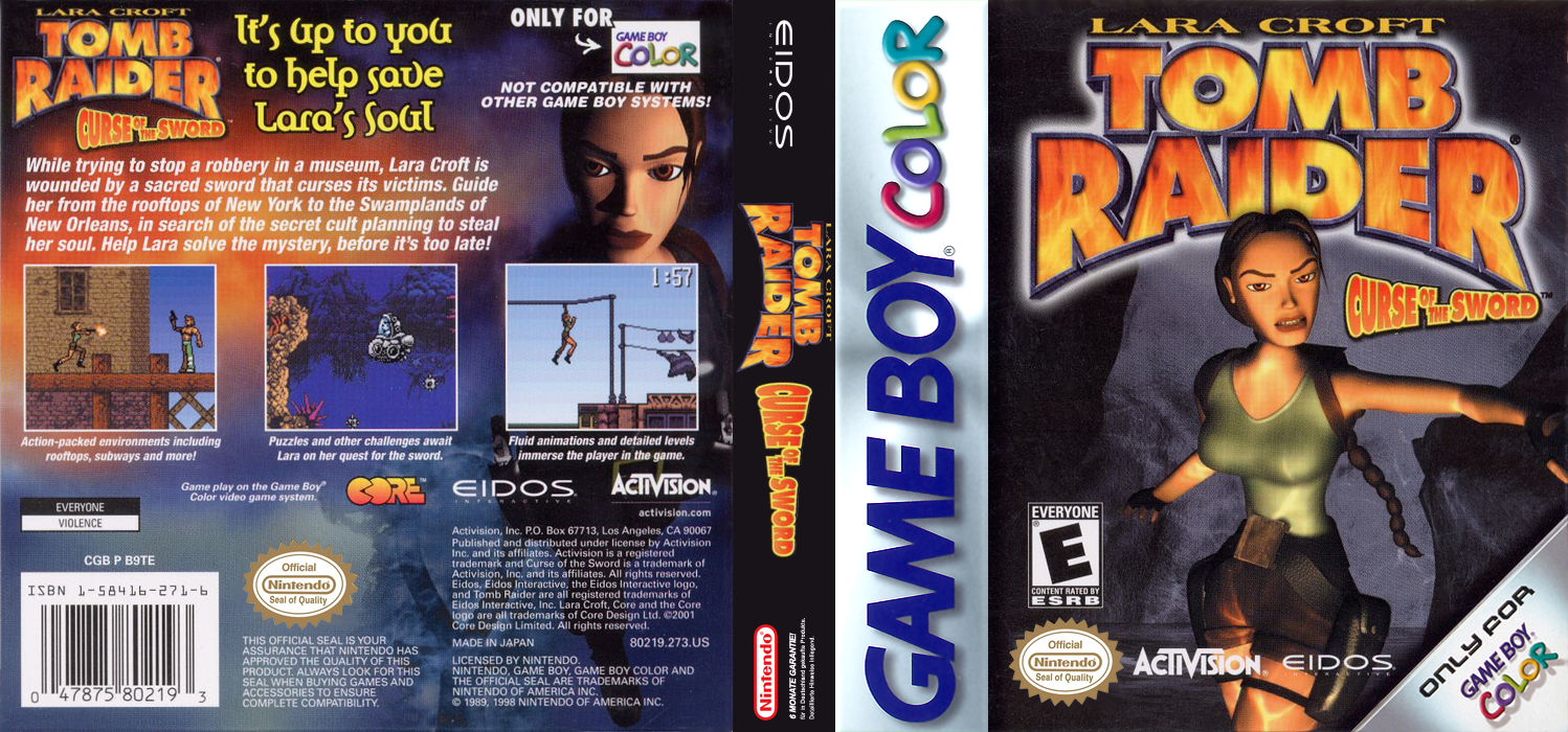 Tomb Raider - Curse Of The Sword — box-texture (US)