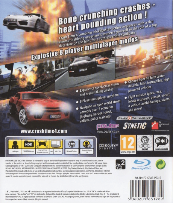 Crash Time 4 - The Syndicate — box-2D-back (EU)
