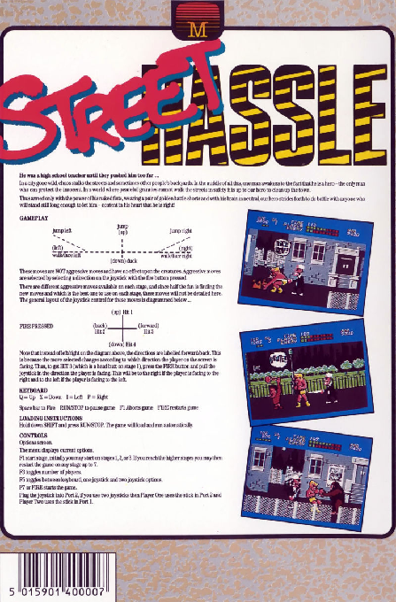 Bad Street Brawler — box-2D-back (EU)