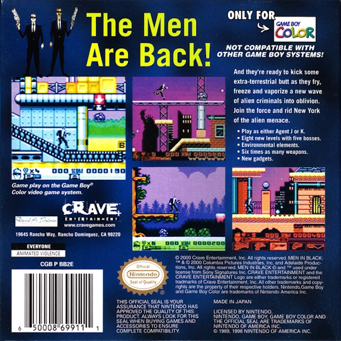 Men in Black 2 - The Series — box-2D-back (US)