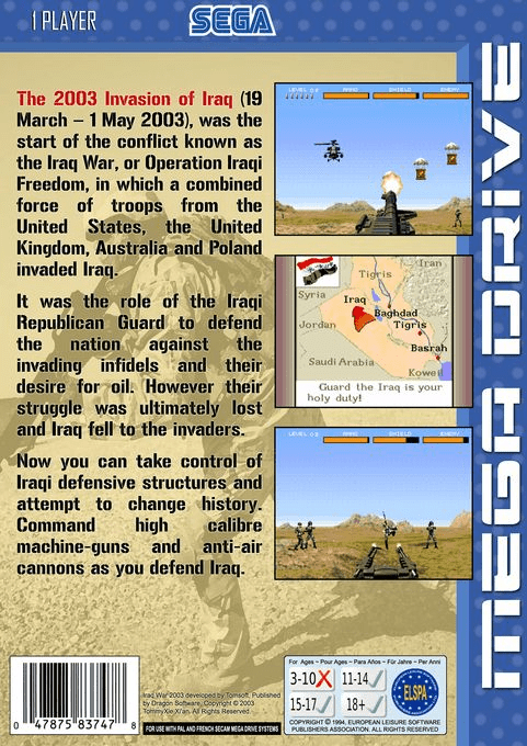 Iraq War 2003 — box-2D-back (EU)