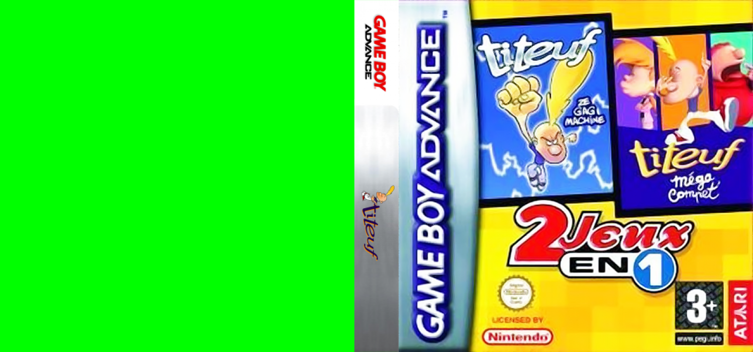 2 Jeux en 1 - Titeuf - Ze Gag Machine + Titeuf - Mega Compet — box-texture (FR)