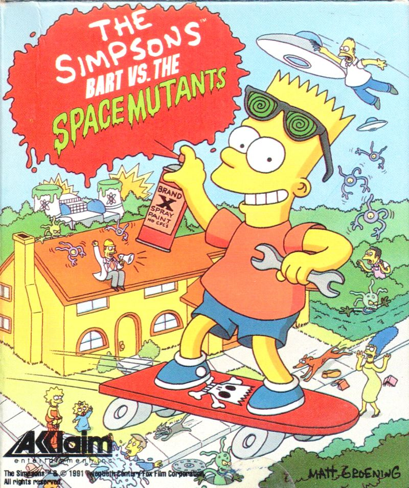 Simpsons, The - Bart vs. The Space Mutants box art