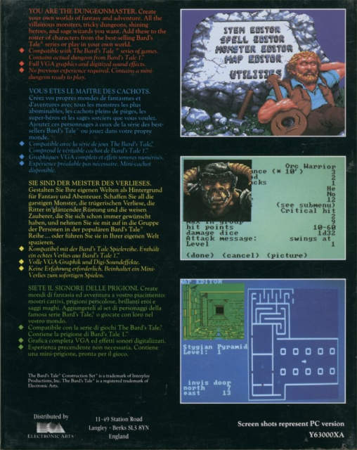 Bard's Tale Construction Set, The — box-2D-back (EU)