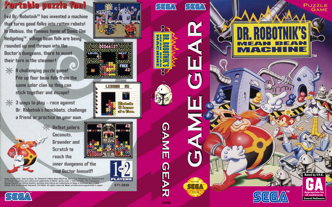 Dr. Robotnik's Mean Bean Machine — box-texture (US)