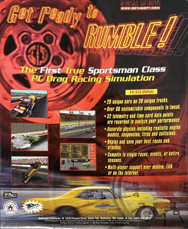 Burnout - Championship Drag Racing — box-2D-back (US)