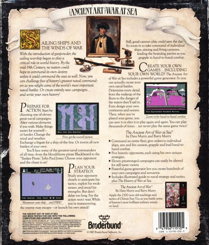 Ancient Art Of War At Sea, The — box-2D-back (US)