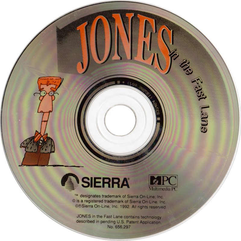 Jones in the Fast Lane: CD-ROM — support-2D (US)