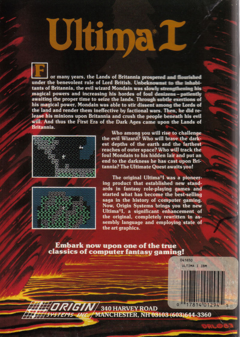 Ultima I: The First Age of Darkness — box-2D-back (WOR)
