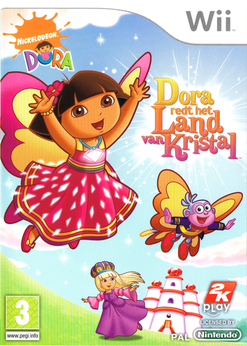 Nickelodeon Dora the Explorer - Dora Saves the Crystal Kingdom — box-2D (NL)