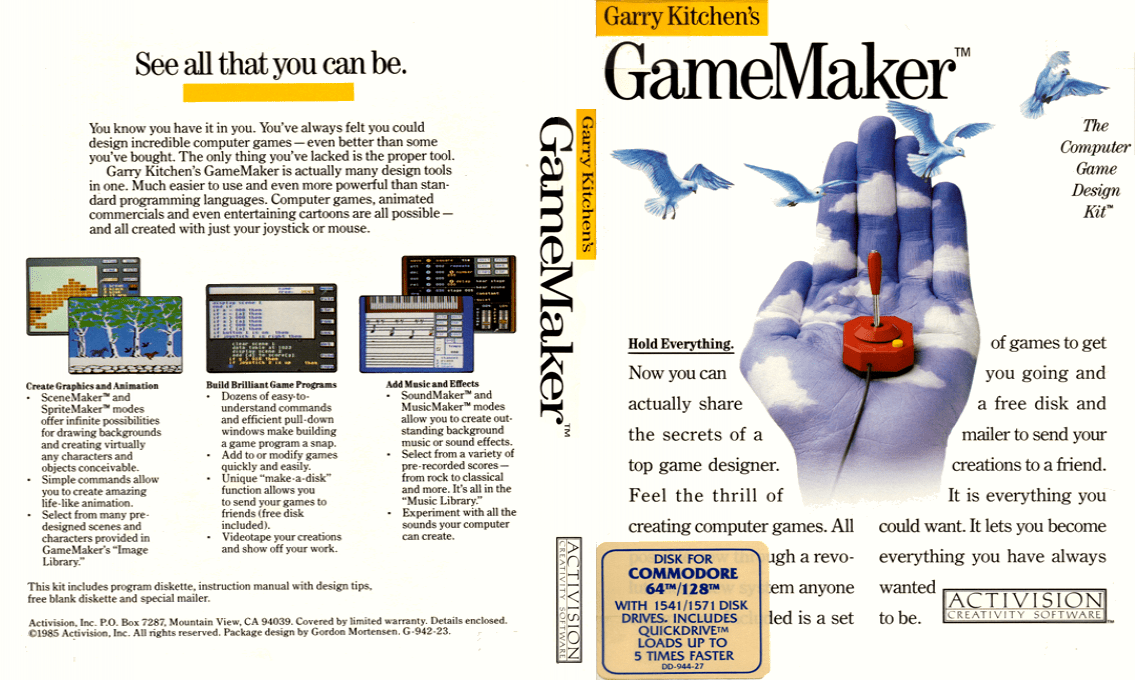 Garry Kitchen's Gamemaker — box-texture (EU)
