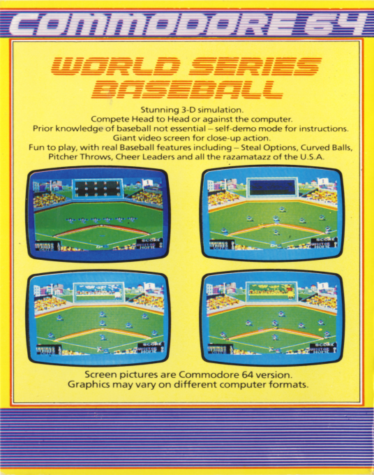 World Series Baseball — box-2D-back (EU)