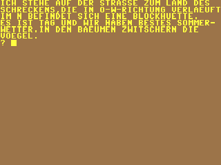 Adventure : Das Schreckensland — ss (DE)