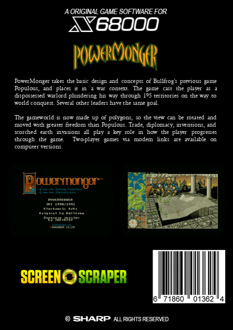 PowerMonger — box-2D-back (SS)