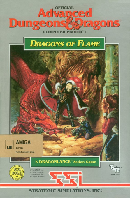 Advanced Dungeons & Dragons - Dragons of Flame - A DragonLance Action Game box art