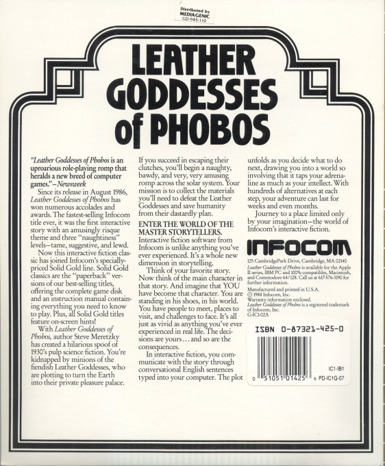 Leather Goddesses Of Phobos — box-2D-back (US)