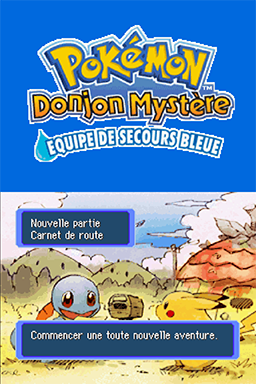Pokemon Mystery Dungeon - Blue Rescue Team — sstitle (FR)