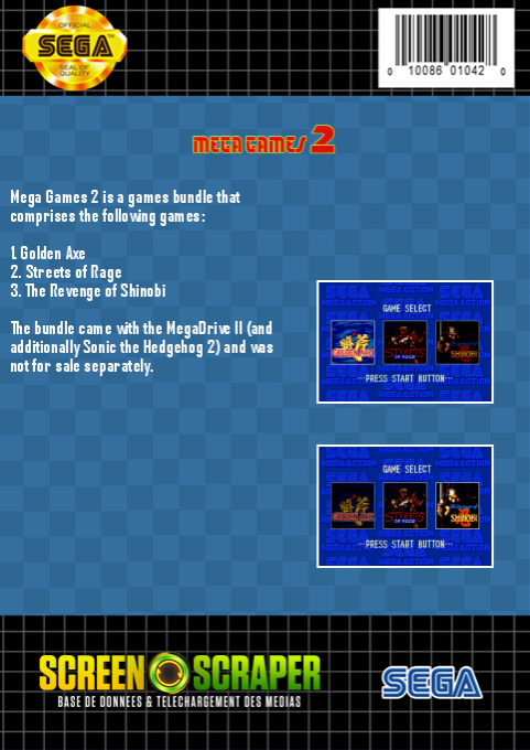 Mega Games 2 — box-2D-back (SS)