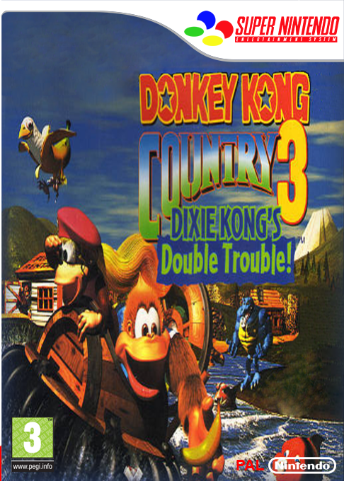 Donkey Kong Country 3 - Dixie Kong's Double Trouble — box-2D (FR)