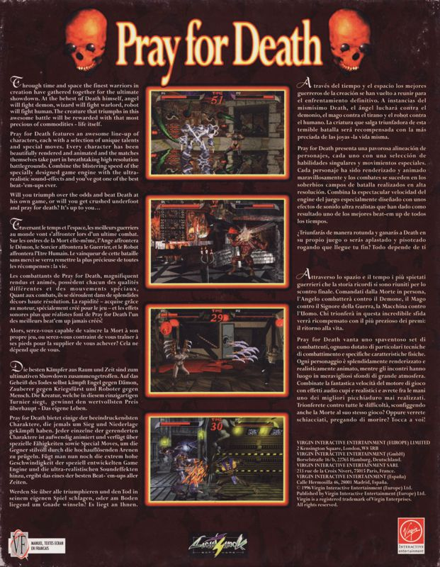 Pray For Death — box-2D-back (EU)