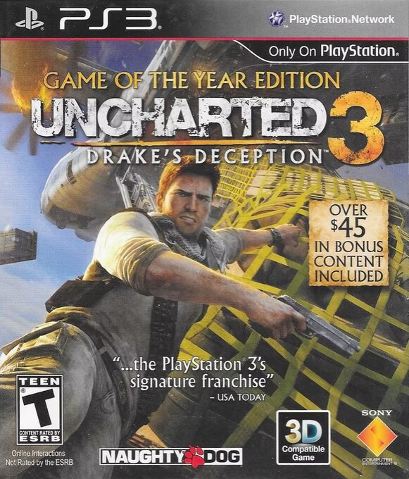 Uncharted 3 - Drake's Deception - Game of the Year Edition box art