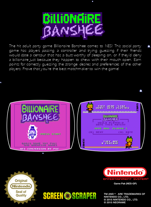 Billionaire Banshee — box-2D-back (SS)