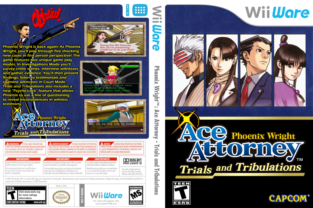 Phoenix Wright - Ace Attorney - Trials And Tribulations — box-texture (US)