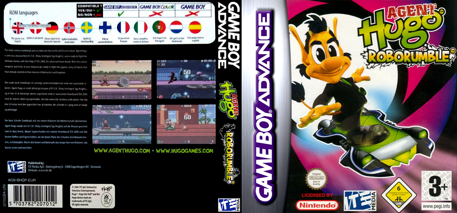 Agent Hugo - Roborumble — box-texture (EU)